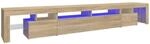 vidaXL TV Schrank mit LED-Leuchten Lowboard TV M&ouml;bel Tisch Board Sideboard