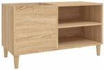 vidaXL Plattenschrank Sonoma-Eiche 84,5x38x48 cm Holzwerkstoff