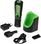 ChiliTec LED Stableuchte IP44 mit Akku & Ladestation Flexibel drehbar 2 Ladeger&auml;te