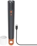 Hama Taschenlampe LED aufladbar (300 m Reichweite, 4 Leuchtmodi, zoombar, Diffusor,