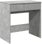 vidaXL Schminktisch mit Spiegel Betongrau 73x46,5x120 cm