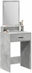 vidaXL Schminktisch Beton Grau 50 x 41 x 140 cm Holzwerkstoff