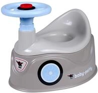BIG-Baby-Potty grau - Lernt&ouml;pfchen im BIG-Bobby-Car Design mit abnehmbarem...