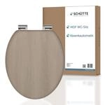 SCH&Uuml;TTE WC-Sitz MODERN mit Absenkautomatik aus Holz | Toilettensitz mit Klodeckel 