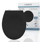 SCH&Uuml;TTE WC-Sitz BLACK mit Absenkautomatik und Schnellverschluss | Motiv Klodeckel