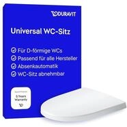 Duravit WC-Sitz Univavo, WC-Sitz D-shaped, Klobrille mit doppelter Absenkautomatik,