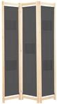 vidaXL Holz Raumteiler 3-TLG. Paravent Trennwand Umkleide Sichtschutz Spanische Wand