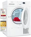 Exquisit W&auml;rmepumpentrockner TWP5803-030 weiss | 8 kg Fassungsverm&ouml;gen 