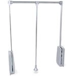 Emuca - Kleiderlift f&uuml;r Schrank, Ausziehbarer Kleiderlift 600-830mm Breite,