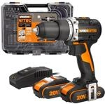 WORX WX352.4 Akku-Schlagbohrmaschine 20V, b&uuml;rstenloser Motor, 60Nm | Inkl. 75 Stk.