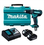 MAKITA DHP482RFE 1 x DHP482RFE, battery Li-Ion 18 V 2 x 3.0 Ah