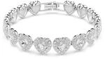 Swarovski Ariana Grande x Armband, Rhodiniertes Damenarmband mit Kristallherzen in