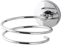 Fackelmann Haartrockner-Halter VISION, verchromter F&ouml;nhalter, Wandhalter (Farbe: