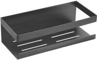Sch&ouml;ner Wohnen Kollektion Wandablage Mod. MELETO Gun-Metal Grey aus rostfreiem