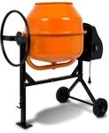 EBERTH 160L Betonmischer Elektrisch Mobil, 650W Motor, Gestell, Trommel und...