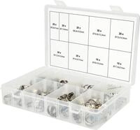 Sortiment stufenlose 1-Ohr-Schlauchschellen, Durchmesser 5, 8-21mm, 170-tlg