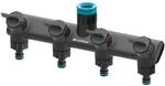 CELLFAST Verteiler 4 Wege Anschluss Gartenschlauch Abzweig Stufenlose...