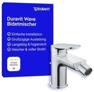 Duravit Wave Einhebel-Bidetarmatur (Auslauf H&ouml;he 85 mm), Bidetmischer mit