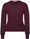 Betty & Co Damen Strickpullover mit Strickdetails 36, Dark Aubergine