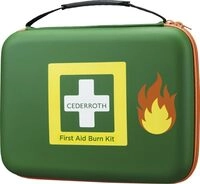 Erste-Hilfe-Tasche B305xH245xT86ca.mm gr&uuml;n z.Brandwundenversorgung CEDERROTH