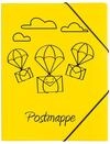 PAGNA 21603-15 Gummizugmappe A4 PP Postmappe 3 Einschlagklappen gelb