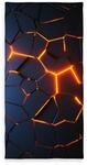 3D-Effekt Lava Velourstuch, 75x150 cm, 100% Baumwolle, Velours