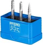 PFERD TOOLS HSS-Fr&auml;sstift Set, 3-tlg. | Zahnung 3, &Oslash; 6mm, Schaft-&oslash; 6mm |...