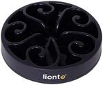lionto Anti-Schling-Napf f&uuml;r Hunde & Katzen, Slow Feeder, &Oslash; 30 cm, Schwarz