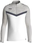 JAKO Ziptop Herren und Damen Iconic Gr. S Wei&szlig;/Soft Grey/Anthra Light -