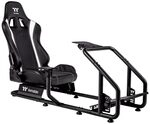Thermaltake GR300 SIM Racing Cockpit &ndash; Racing Rig mit verstellbarem PVC-Rennsitz,