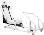 Thermaltake GR300 Sim Racing Cockpit &ndash; Racing Rig mit verstellbarem PVC-Rennsitz,