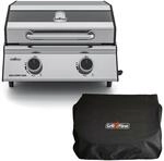Grillf&uuml;rst Camping Gasgrill G201E 50 mbar - 2-Brenner Edelstahl Balkon Gasgrill mit