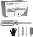 Remington Lockenstab 5in1 [Welleneisen, Rundb&uuml;rste 38mm, 3 Lockenaufs&auml;tze 13-33mm]