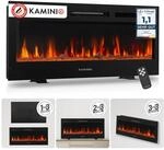 KAMINIO Elektrokamin Marlon - Elektrischer 3-in-1 Kamin mit Heizung,