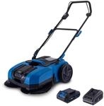 Scheppach Akku Kehrmaschine C-S610-X Kehrbesen mit 2Ah Akku & Ladeger&auml;t 