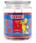 Haribo Duftkerze im Glas | Winter Cherry 510g | Fruchtiger Kirschduft mit Karamell &