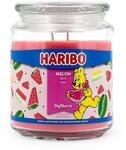 Haribo Gro&szlig;e Duftkerze im Glas mit Deckel | Melon Mix 510g | Duftkerze Fruchtig | 2