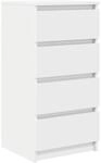 vidaXL Sideboard Wei&szlig; 37,5x35x76 cm Holzwerkstoff