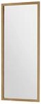 Robas Lund Garderobenspiegel mit Rahmen Eiche Massivholz, BxHxT 50x120x2 cm