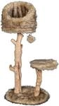 dobar&reg; 35291FSCe Design Kratzbaum "Sunny" 2 Etagen - Echtholz Kratzm&ouml;bel f&uuml;r