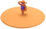 Lurch 210846 Mein Deckel Beach Girls Theresa Tasche, Glasabdeckung aus BPA-freiem