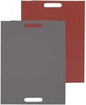 Freeform DUO Tablett 45 x 35 cm | Anthrazit metallic/Burgund | 2 in 1 Serviertablett