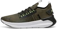 Puma Unisex Softride Symmetry Fuzion LsRoad Laufschuh, Dark Olive Puma Schwarz Fizzy
