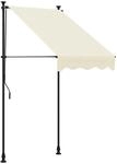 vidaXL Markise, Klemmmarkise Einziehbar, Sonnenmarkise f&uuml;r Balkon Garten...