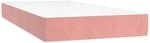 vidaXL Taschenfederkernmatratze f&uuml;r Kinder Mittel Rosa 80x160 cm Samt