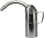 PRESSOL 7642 Messbecher Wei&szlig;blech inklusive Flexauslauf Inhalt 1 Liter, Silber