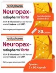 Neuropax-ratiopharm&reg; forte im Sparset 2 x 80 Kapseln: B-Vitamine zur...