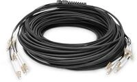 DIGITUS Breakout cable 8 Fibers OM4 LC/UPC-LC/UPC universal color black 50m