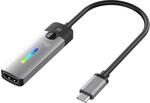 j5create USB Typ C zu HDMI Adapter (8K@60Hz, 4K@120Hz) mit RGB LED Licht f&uuml;r...
