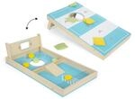 small foot Cornhole und Sling Puck Spiel &bdquo;Active aus Holz, 2-in1-Wurfspiel,